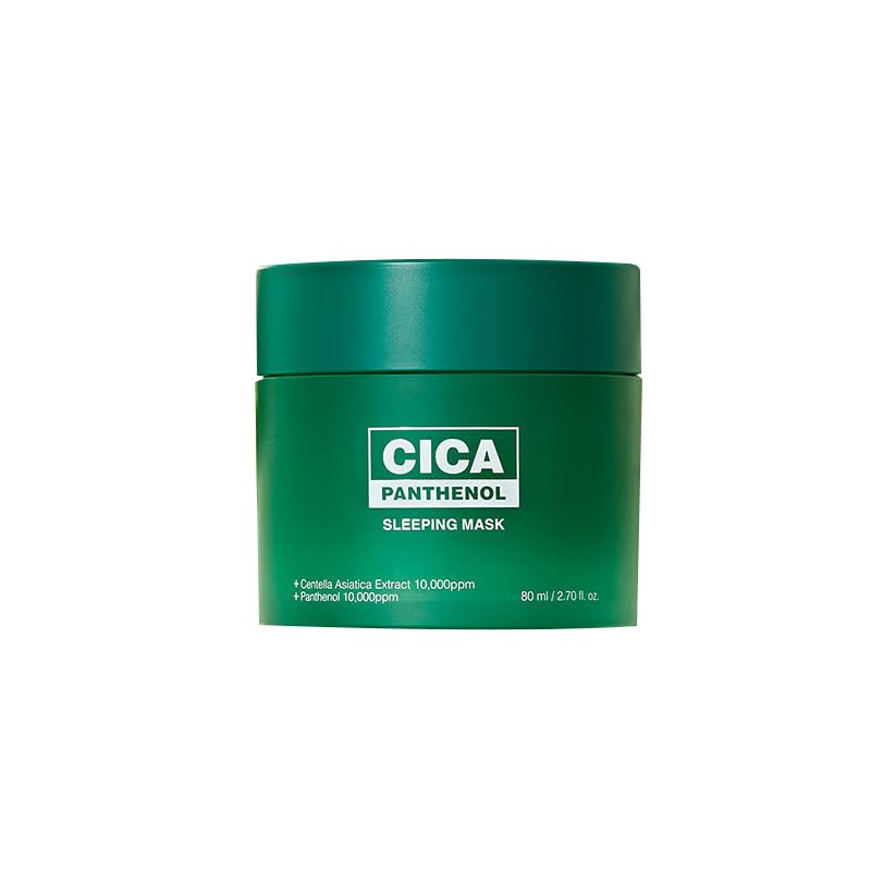 CICA Panthenol Moisturizing Cream | Overnight Face Cream | Soothing, Moisturizing, and Hydrating Facial Mask with Hyaluronic Acid | Korean Skin Care Overnight Moisturizer | 2.70 Fl Oz by Korean Skin Care