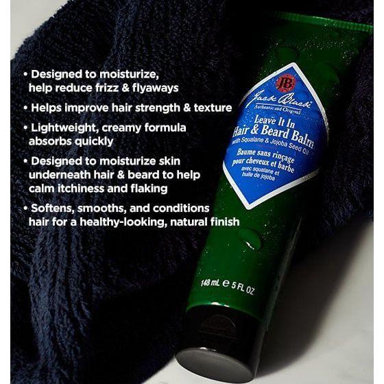 Jack Black Leave It In Hair & Beard Balm 5 Oz by Pasteur Pharmacy