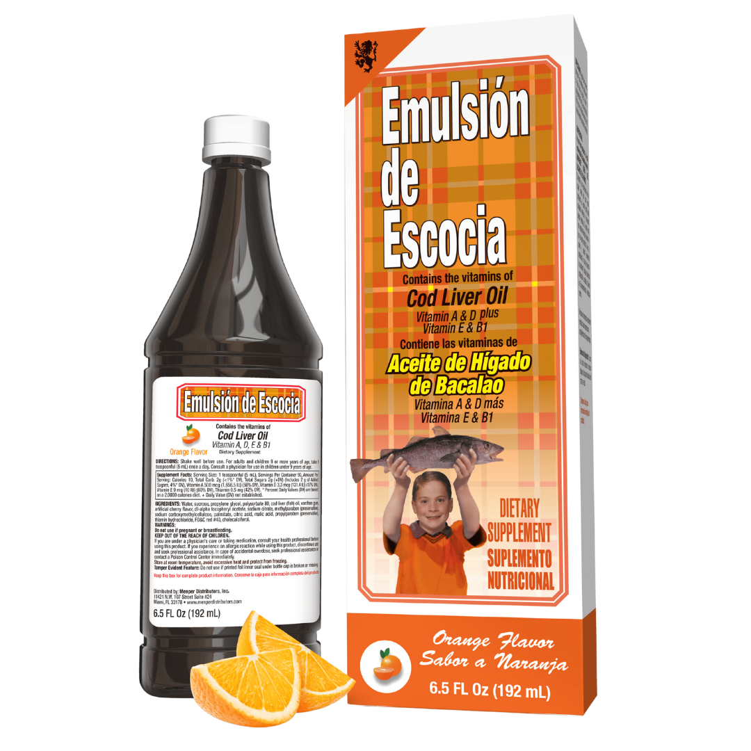 Emulsión de Scott Cod Liver Oil Orange Flavor (6.5oz) DestGlow