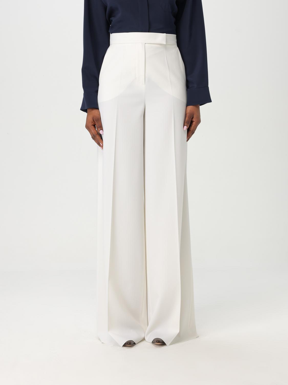 Max Mara Pants Woman White