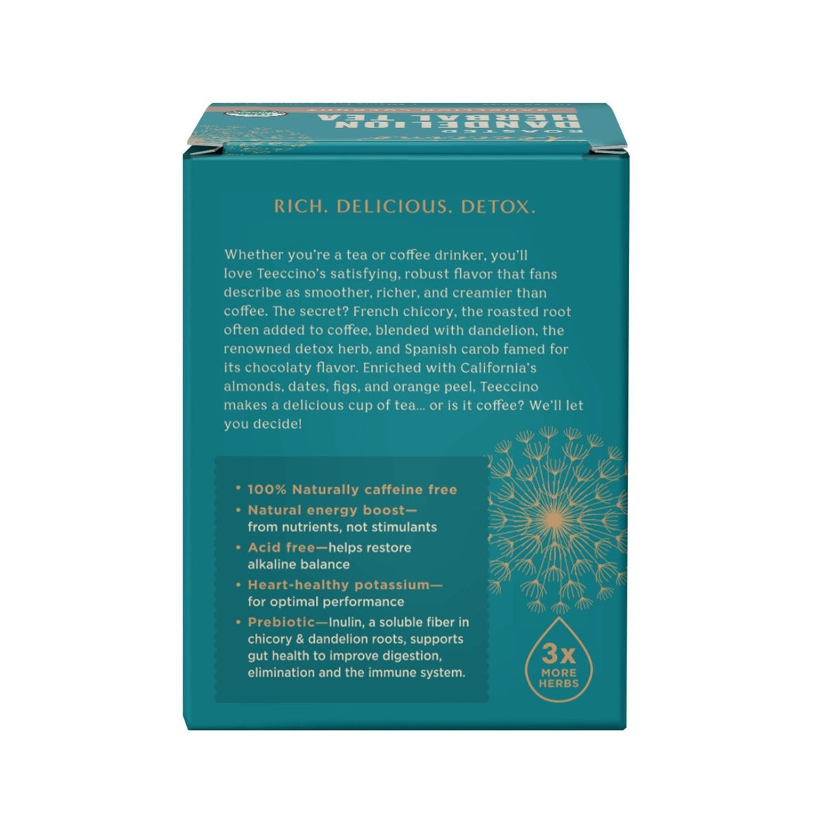 Dandelion Coconut Roasted Herbal Tea DestGlow