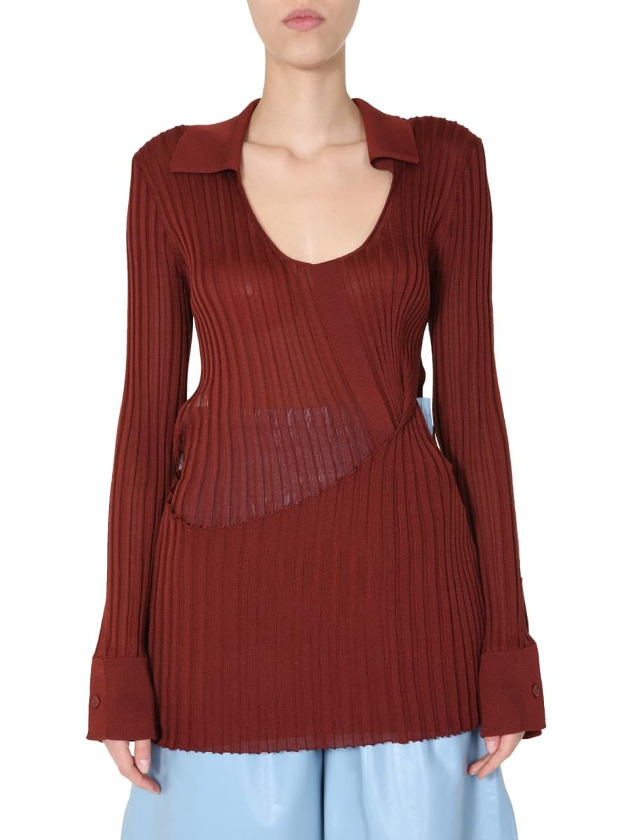 Bottega Veneta Women Ribbed Sweater DestGlow