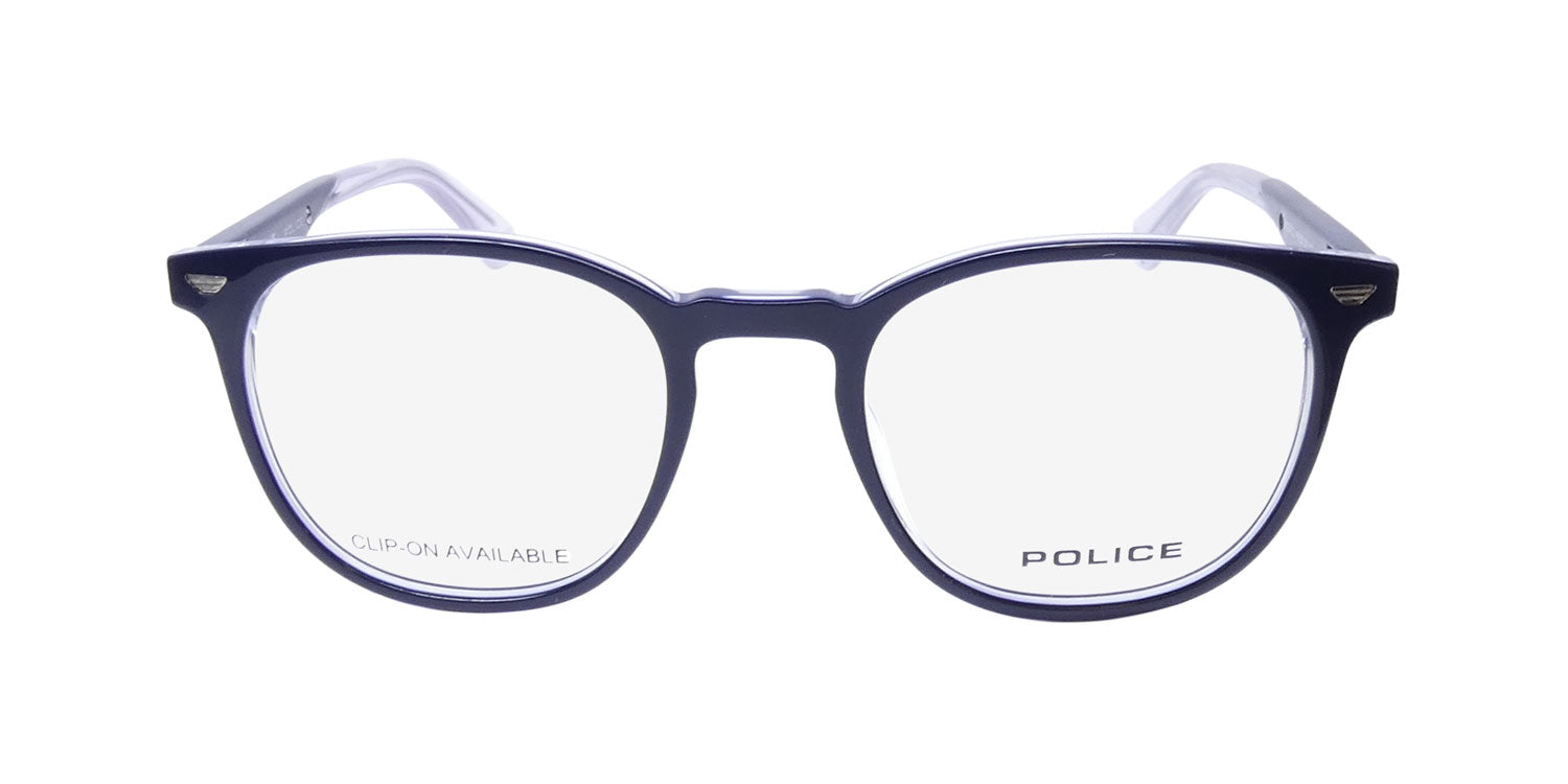 Police Vplf02 Groove 2 Clip-On Eyeglasses by ModaFrames
