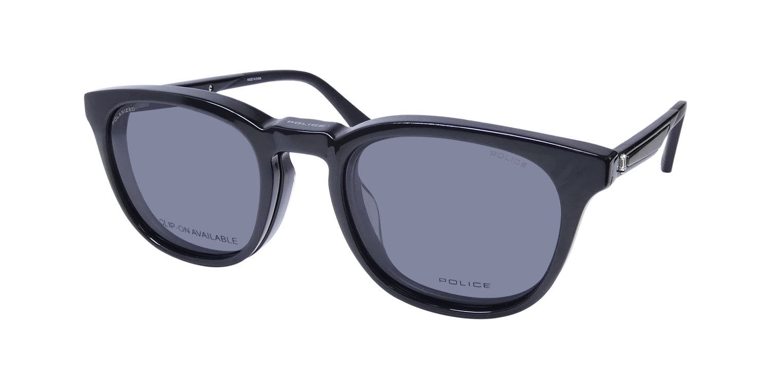 Police Vplf02 Groove 2 Clip-On Eyeglasses by ModaFrames