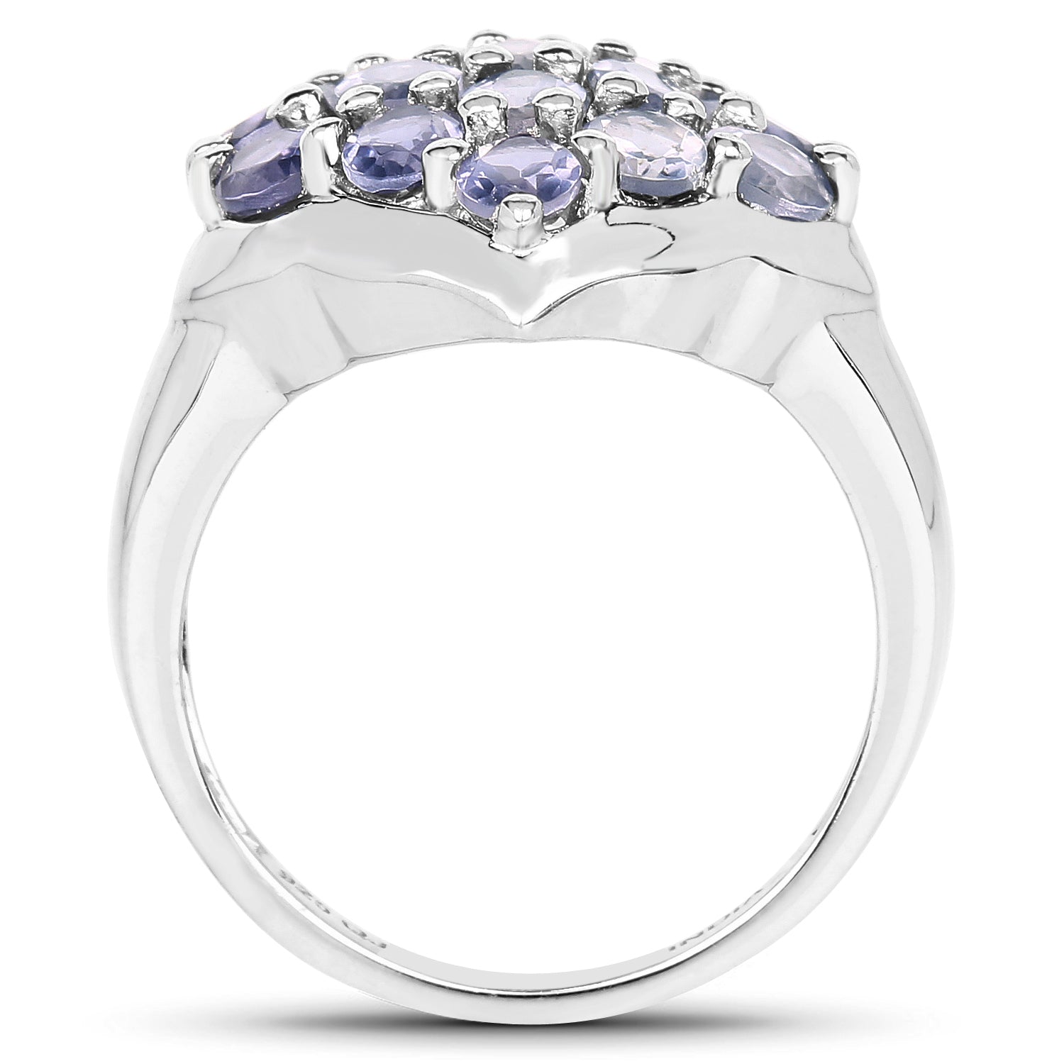 2.38 Carat Genuine Iolite .925 Sterling Silver Ring by Bids.com