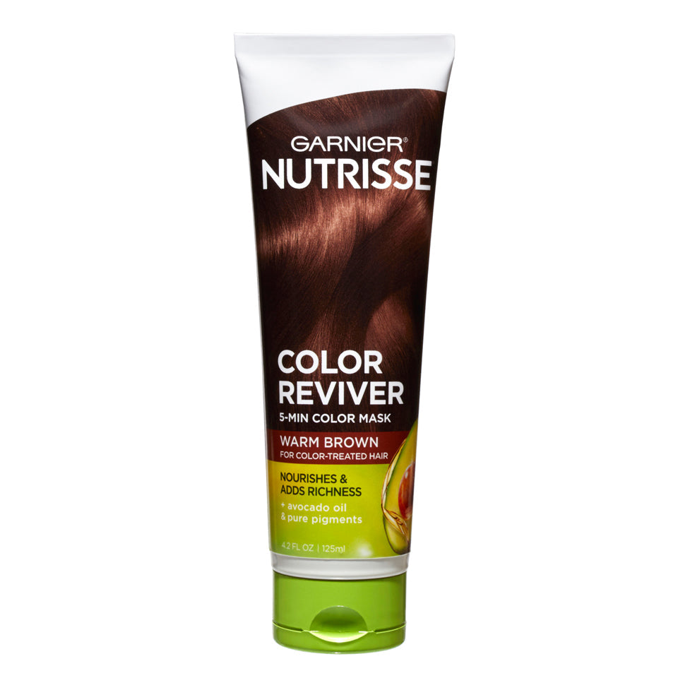 Garnier Nutrisse 5 Min Color Hair Mask - Warm Brown - 4.2 Fl Oz by Pasteur Pharmacy