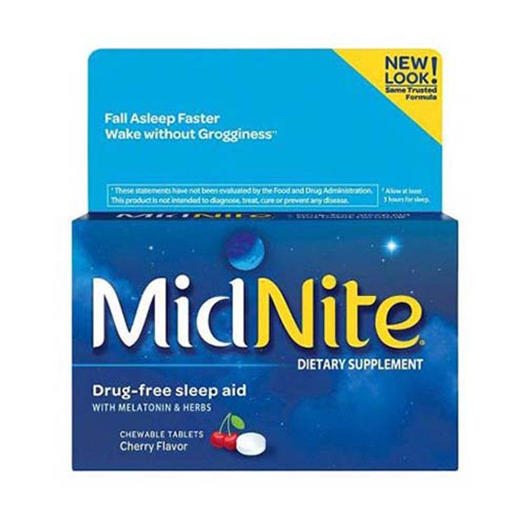 MidNite Sleep Aid Dietary Supplement Cherry Flavor - 10 Chewable by Pasteur Pharmacy