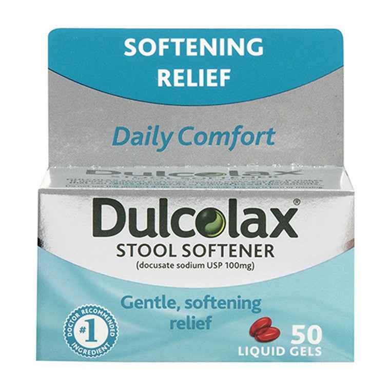 Dulcolax® Stool Softener – 100 mg Liquid Gels (Gradual Relief)