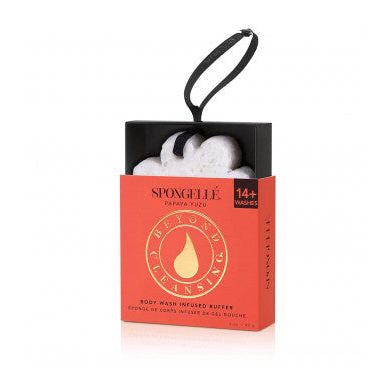 Spongelle Flower Boxed 14+ Uses Bath Mitts And Cloths, Papaya Yuza 85g by Pasteur Pharmacy
