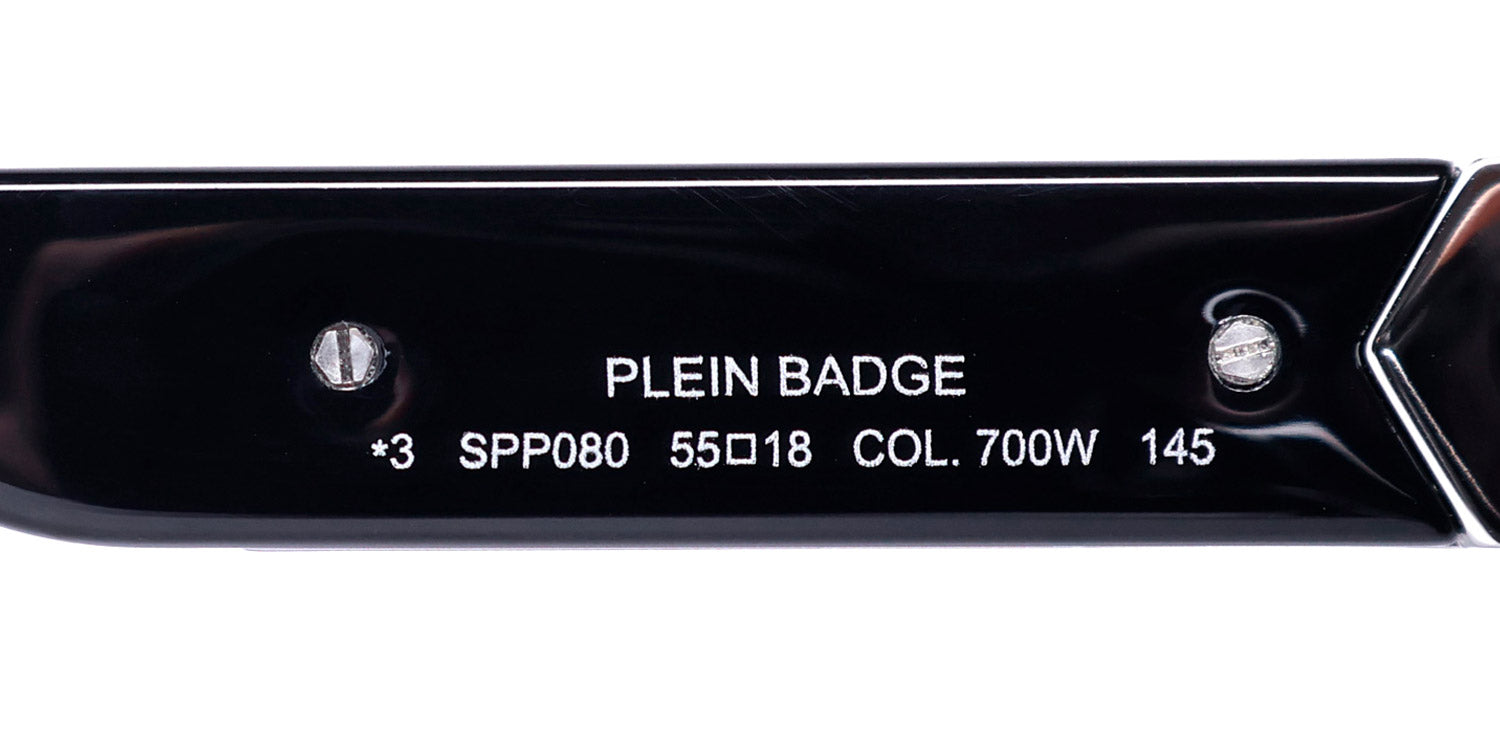 Philipp Plein Spp080 Plein Badge 23kt Gp Sunglasses by ModaFrames