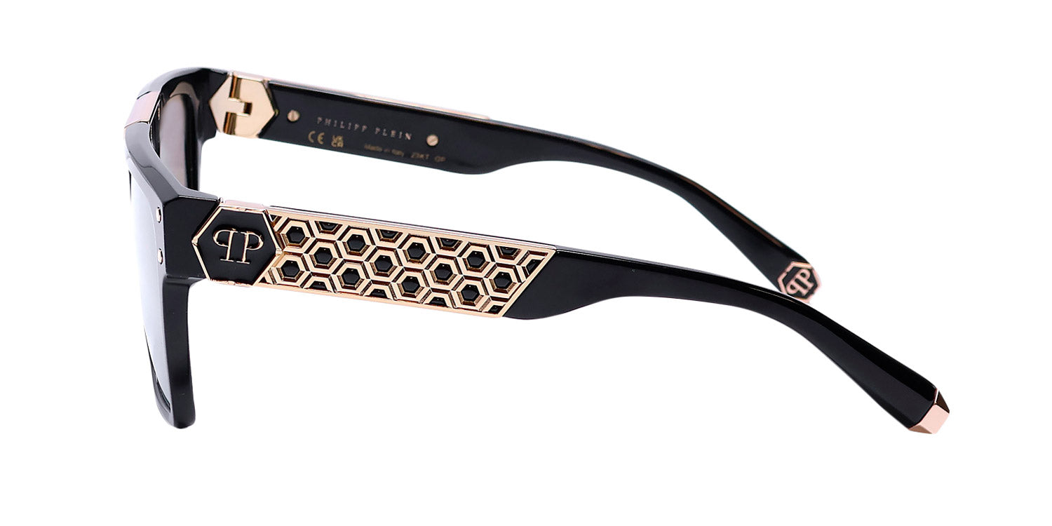 Philipp Plein Spp080 Plein Badge 23kt Gp Sunglasses by ModaFrames