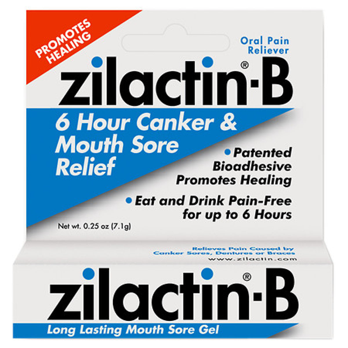 Zilactin-B Oral Pain Reliever 7G DestGlow