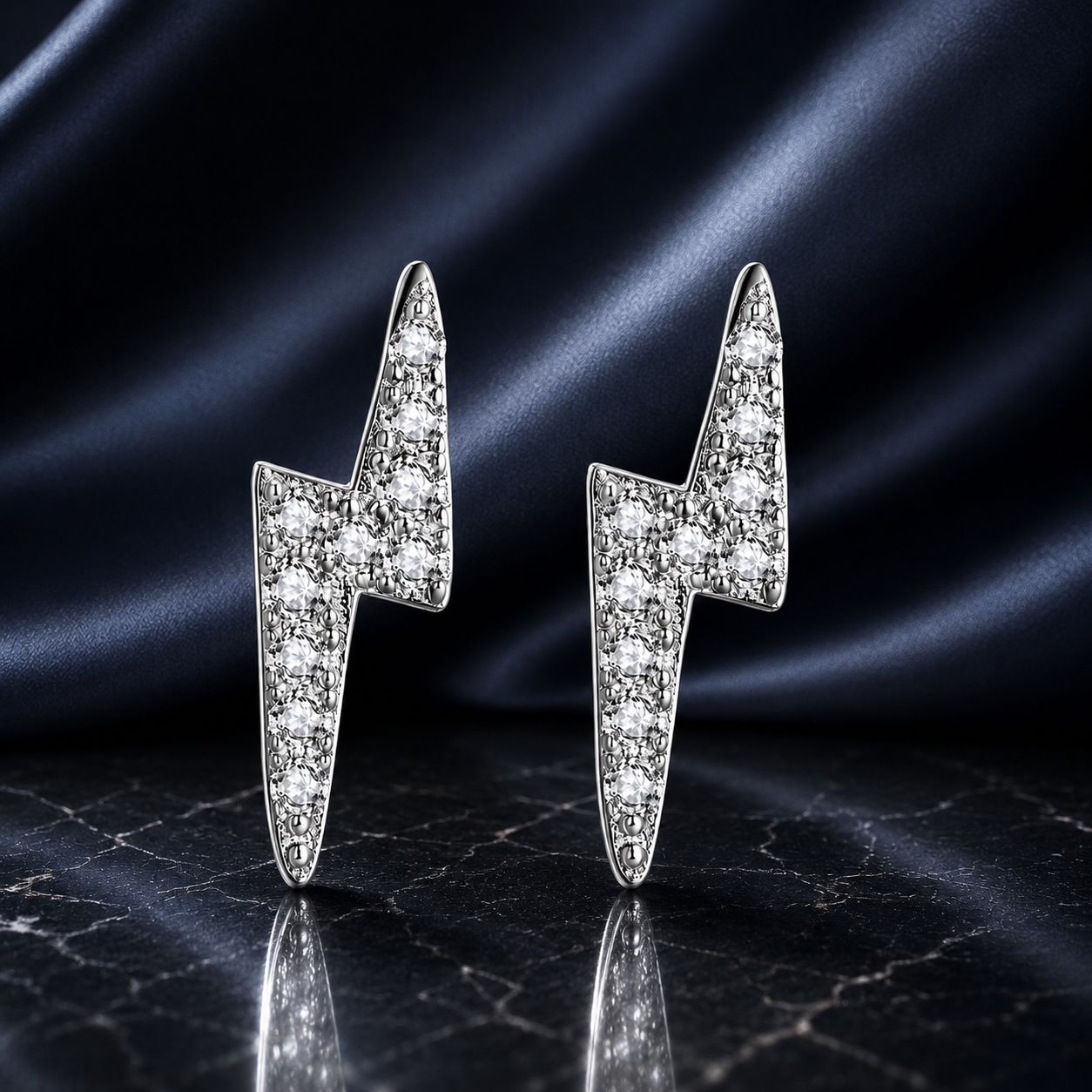 925 Sterling Silver Earrings with Pavé Setting CZ for Women DestGlow