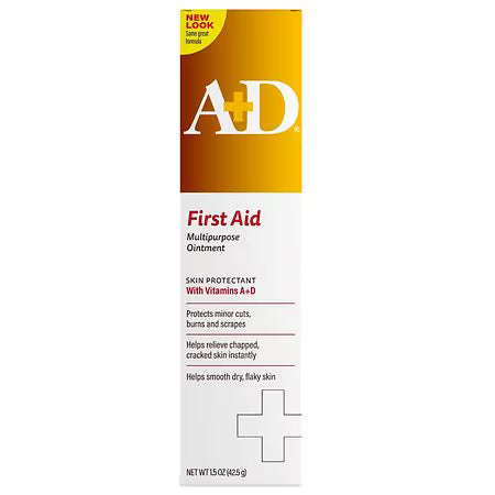 A+D First Aid Multipurpose Ointment Skin Protectant with Vitamins 1.5 oz - DestGlow