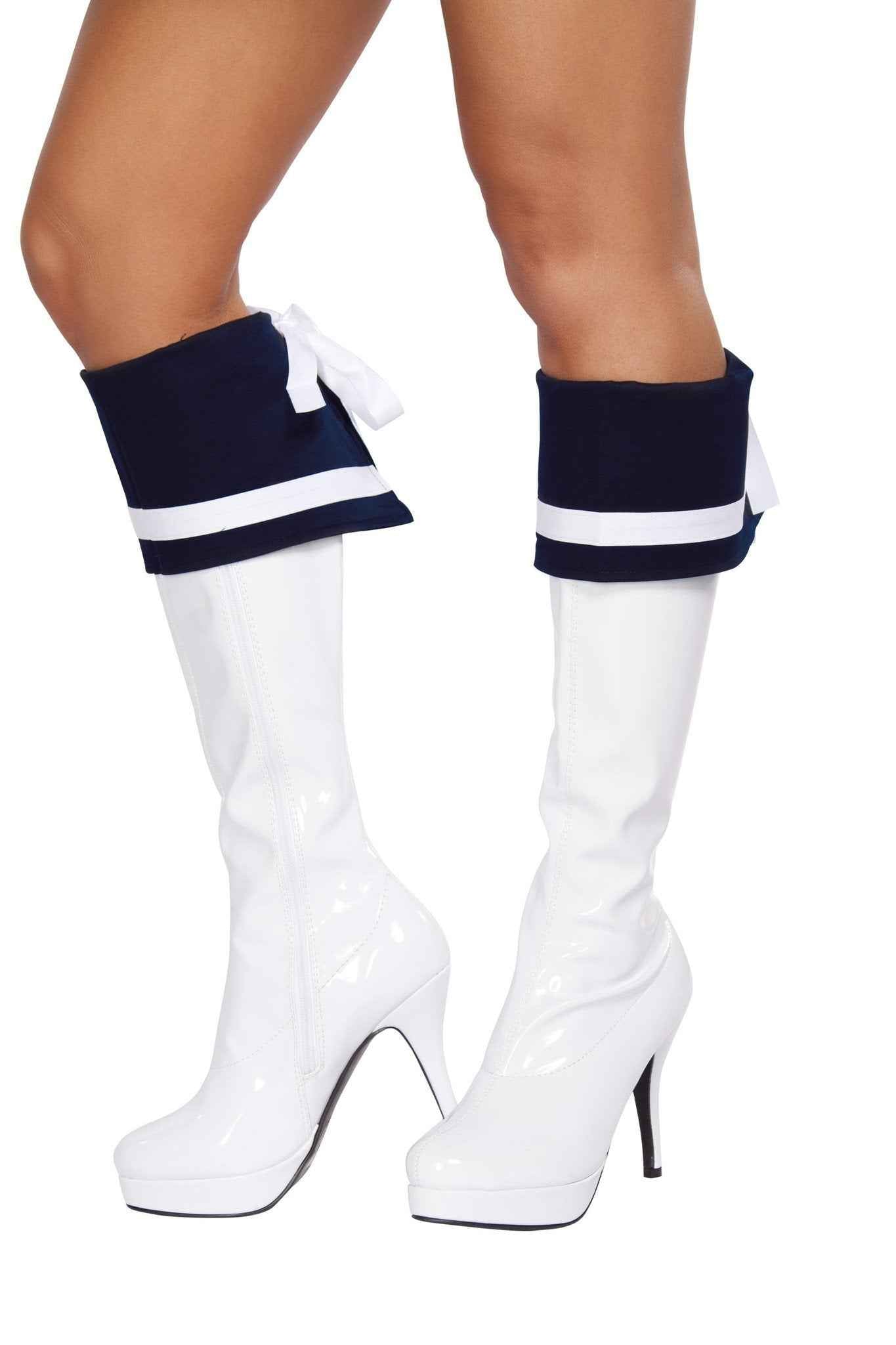 Pair of Navy Blue Boot Cuffs - DestGlow