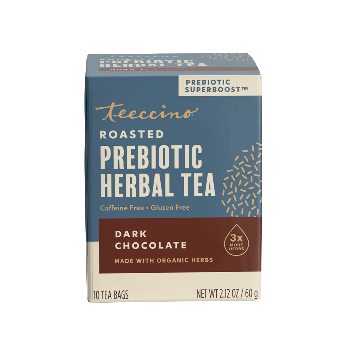 Dark Chocolate Prebiotic SuperBoost Herbal Tea DestGlow
