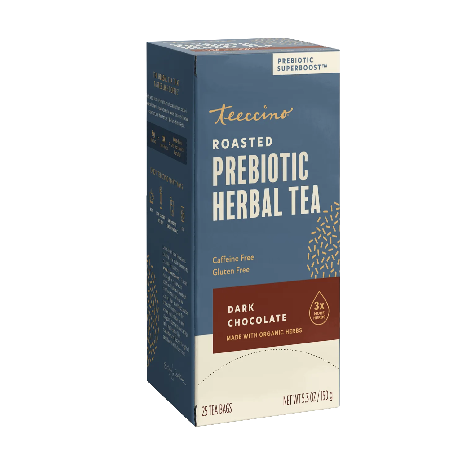 Dark Chocolate Prebiotic SuperBoost Herbal Tea DestGlow