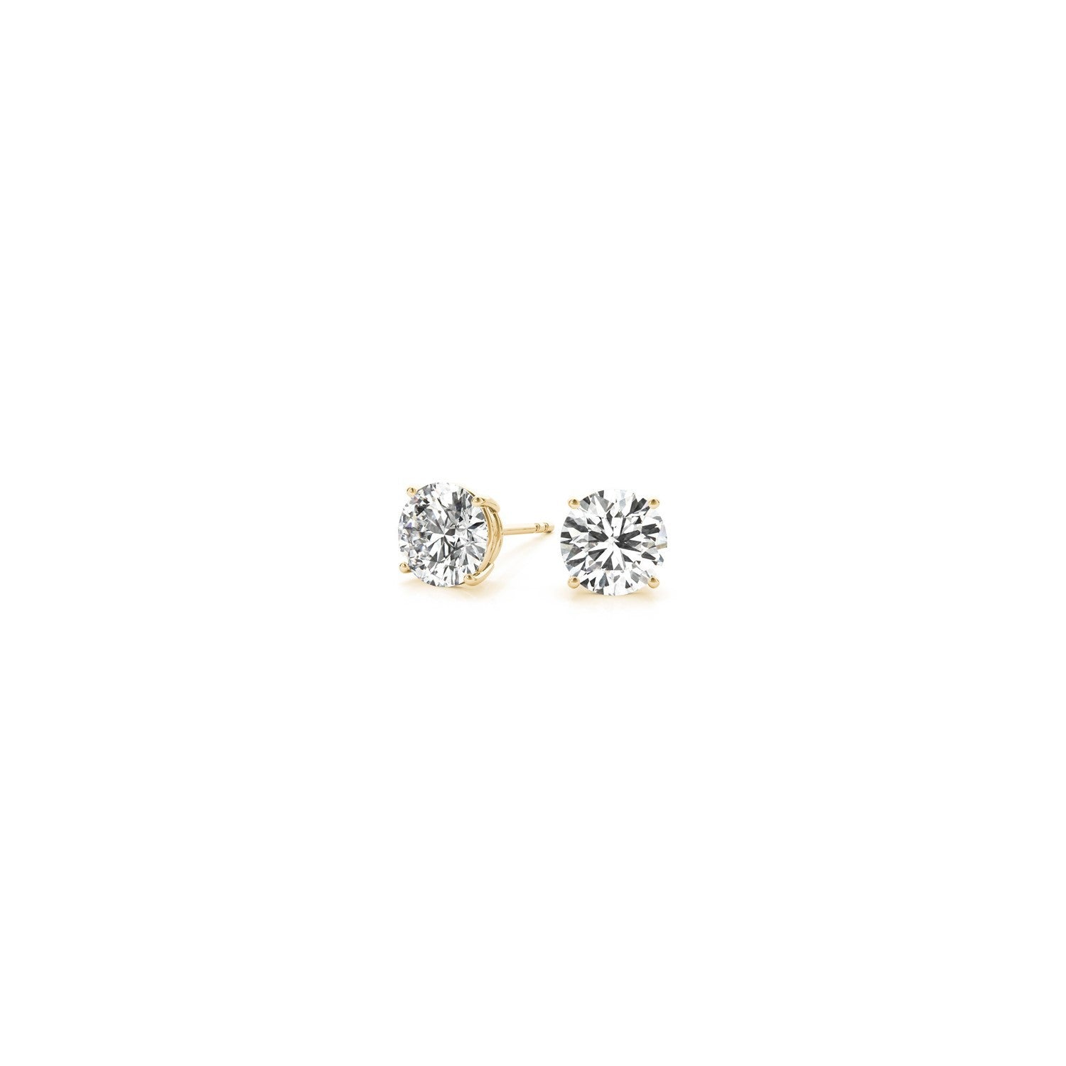 1/2 cttw Lab Grown Round Diamond Stud Earrings 14k Yellow Gold (G/VS2) by Bids.com
