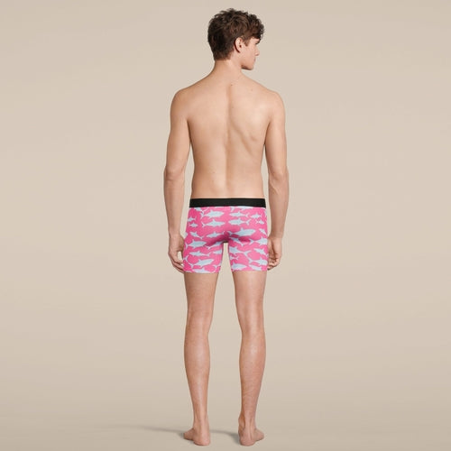 Men's Baby Shark Boxer Brief Underwear with Pouch - Fun Novelty Underwear