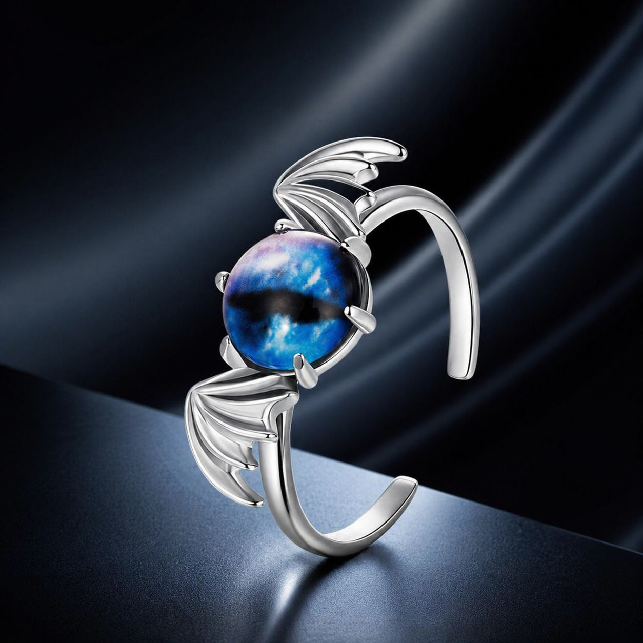 925 Sterling Silver Unisex Ring with Oxidized Finish - 0.17cm Width DestGlow