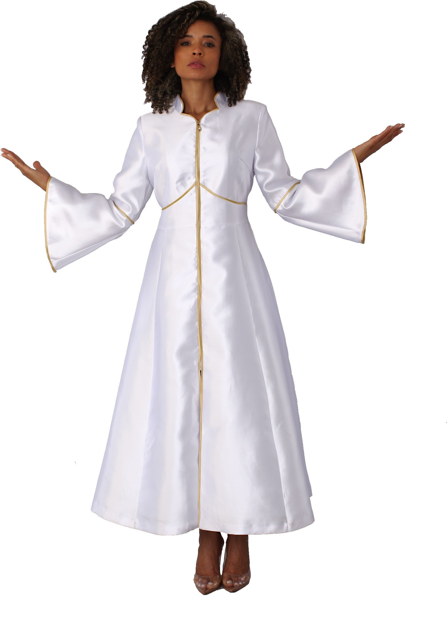 Cassock Robe with Rhinestone Trim- 4731 by Tally Taylor