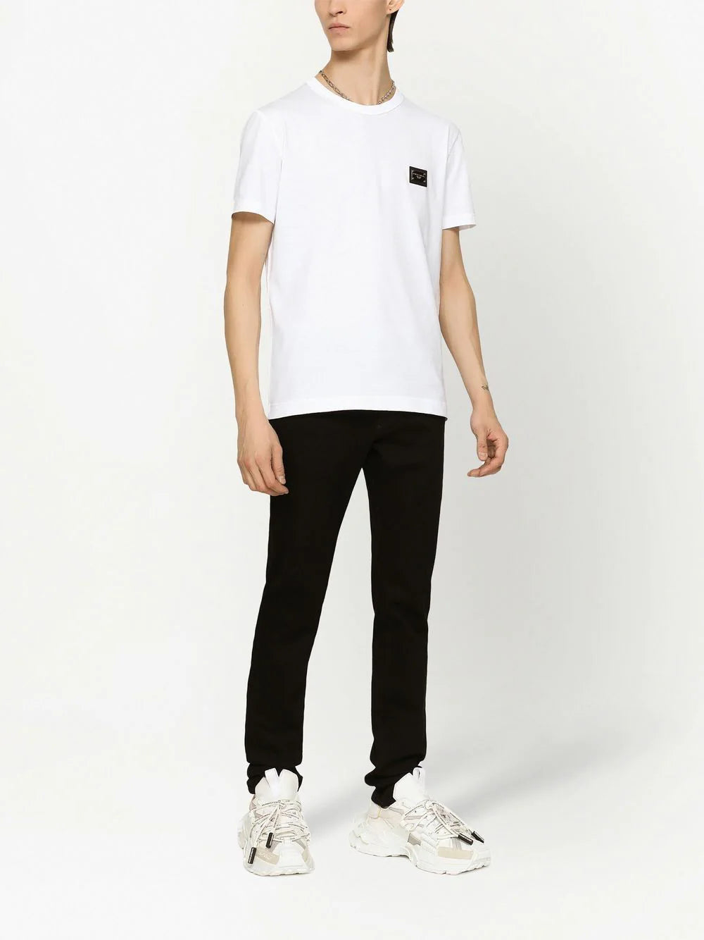 Dolce & Gabbana Men Dg Essentials Crew Neck T-Shirt DestGlow