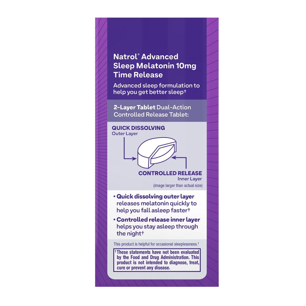 Natrol Melatonin Advanced Sleep 10mg Tablets – Maximum Strength | 75ct by Top Vita Shop