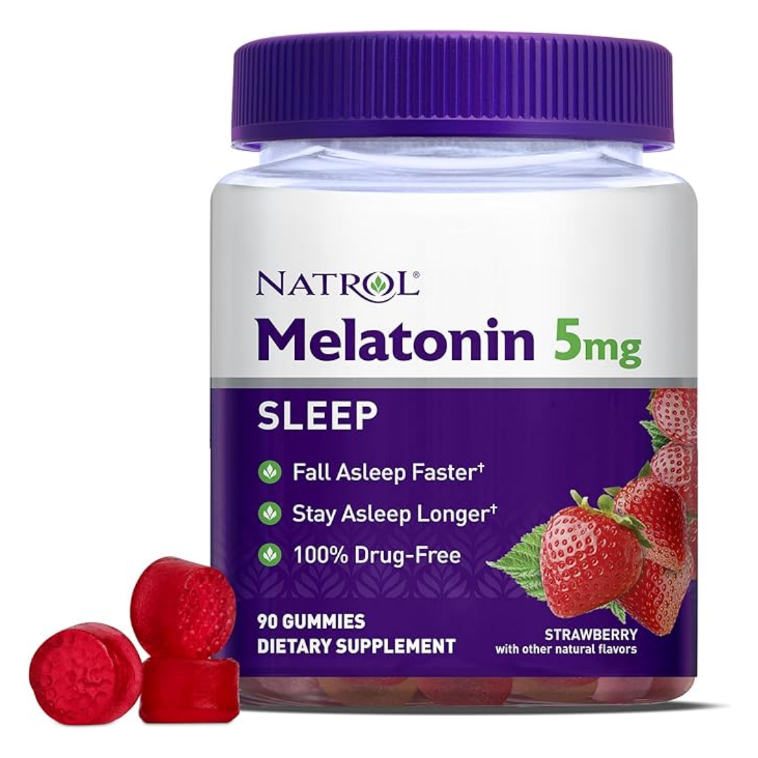Natrol Melatonin 5mg Gummies Strawberry (90 ct) by Farmacias Savia