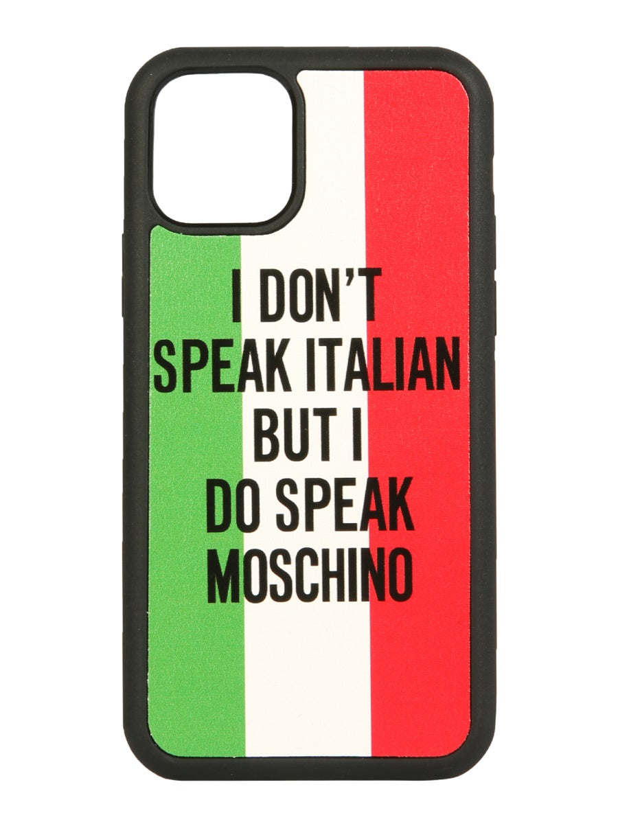 Moschino Unisex Iphone 11 Pro Italian Slogan Cover DestGlow