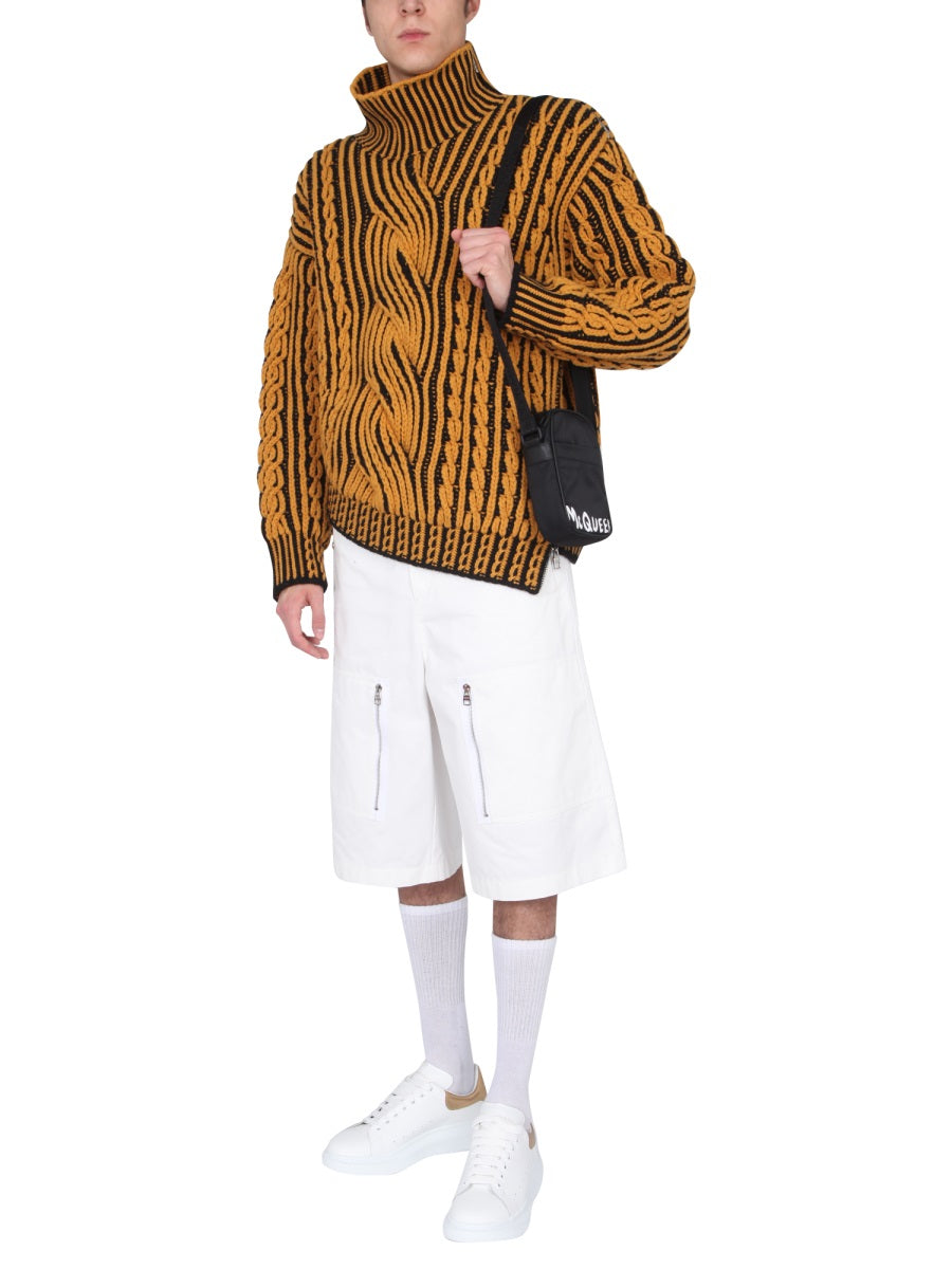 Alexander Mcqueen Men Japanese Gabardine Shorts DestGlow