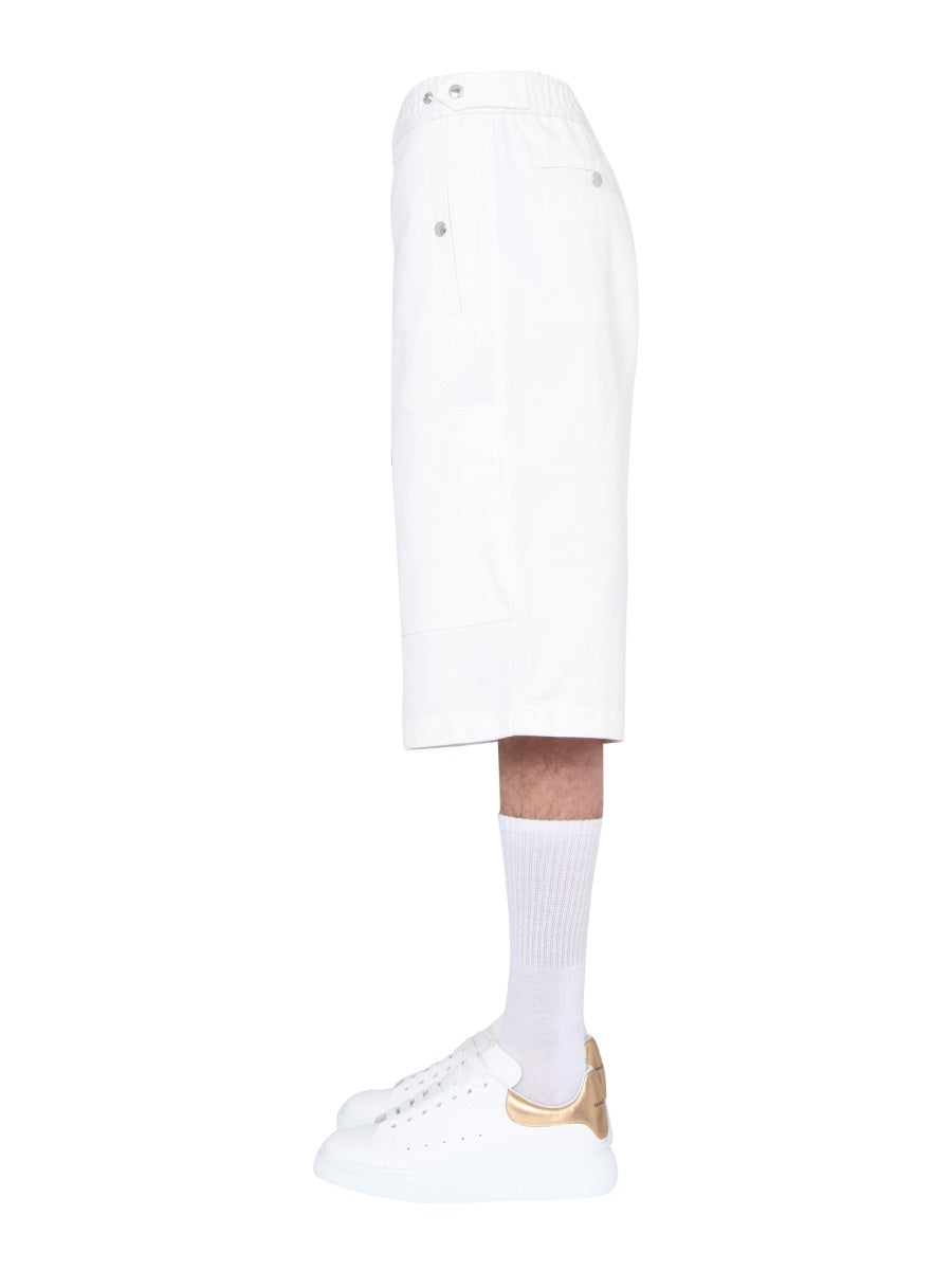 Alexander Mcqueen Men Japanese Gabardine Shorts DestGlow