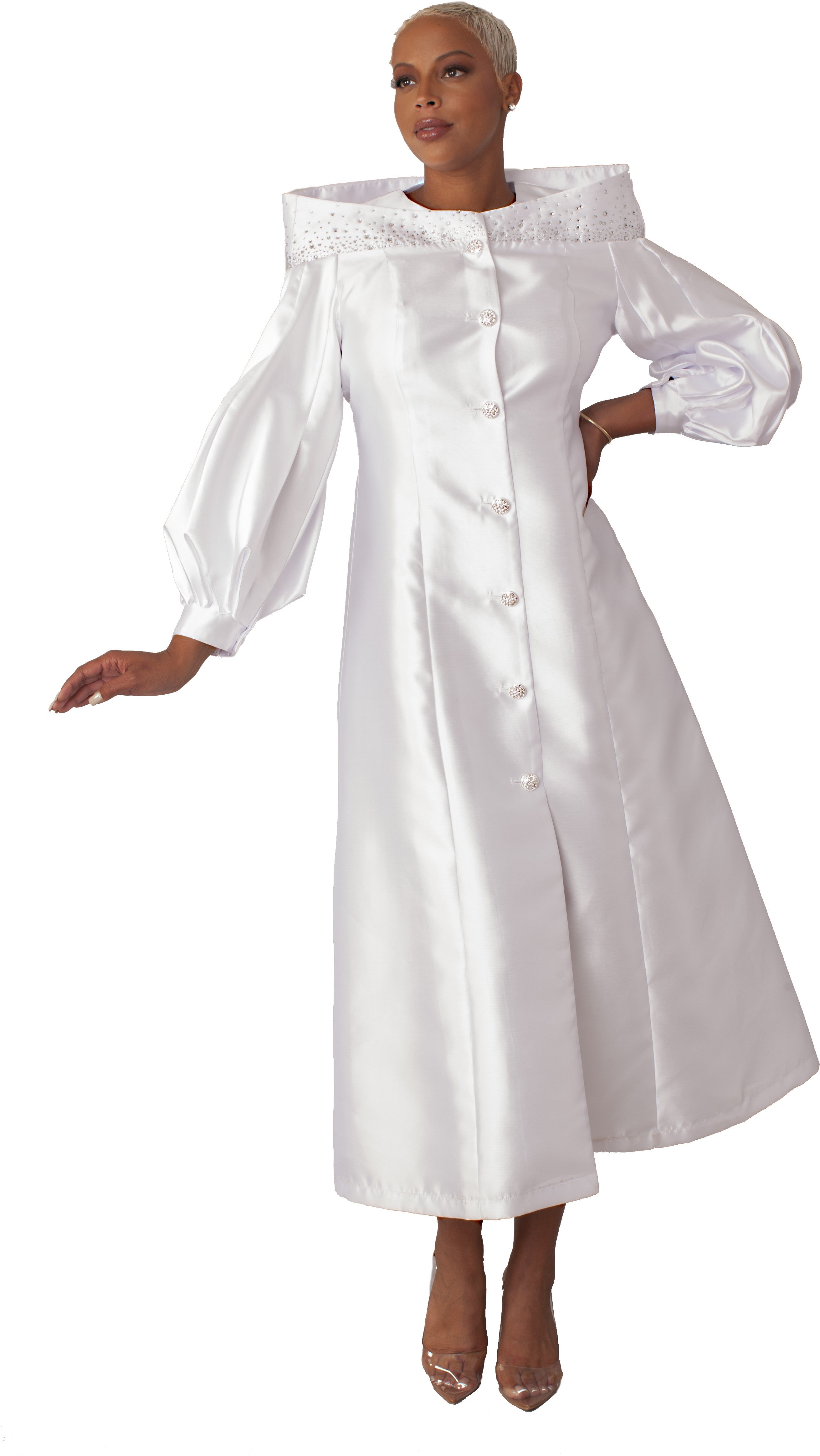 Elegant Plus Size One-Piece Cassock Robe for Church Wear- 4801W by Tally Taylor