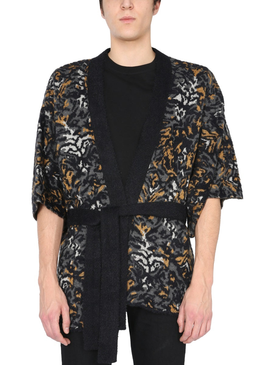 Saint Laurent Men Jacquard Knit Kimono DestGlow