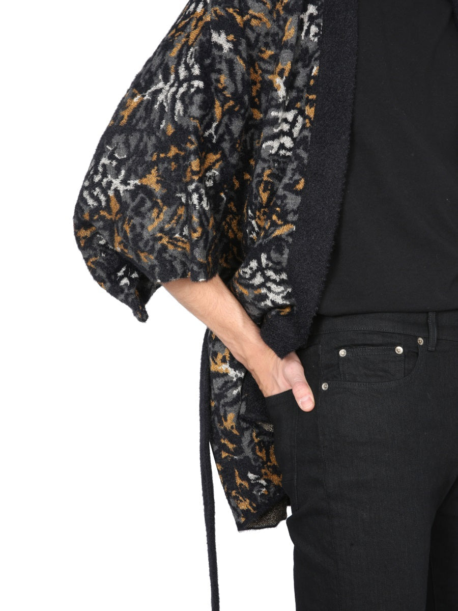 Saint Laurent Men Jacquard Knit Kimono DestGlow
