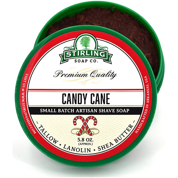 Stirling Soap Co. Candy Cane Shaving Collection by Pasteur Pharmacy