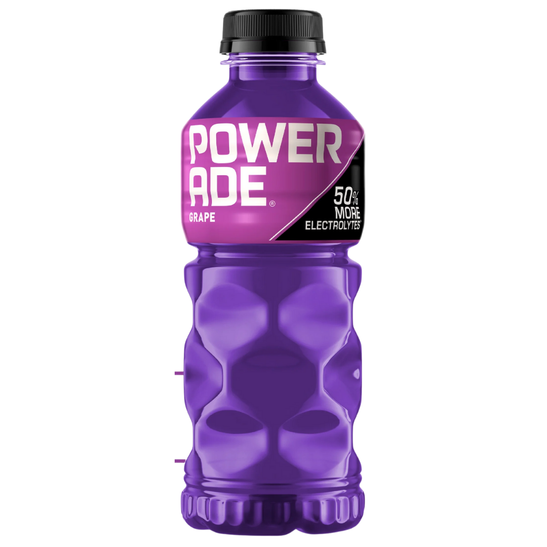 Powerade Grape Sports Drink (20oz) DestGlow