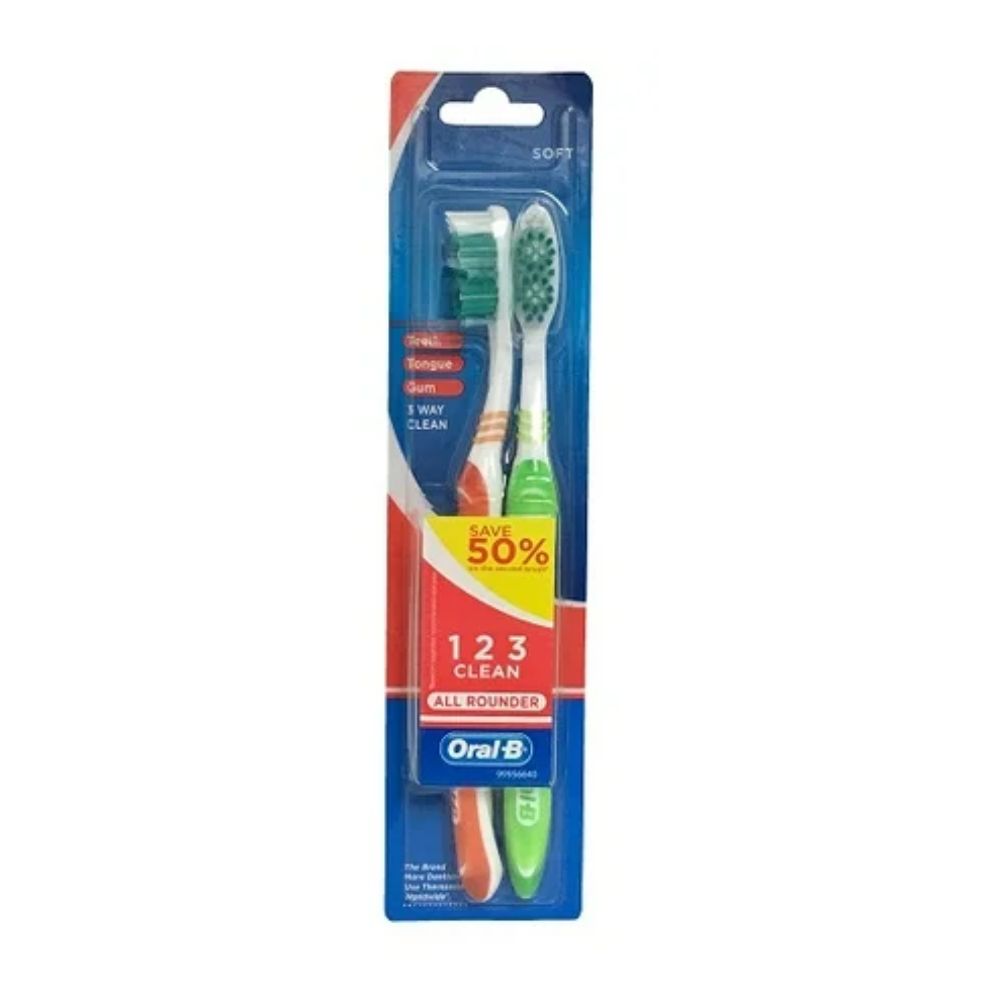 Oral-B Toothbrushes Soft All Rounder (2pk) DestGlow