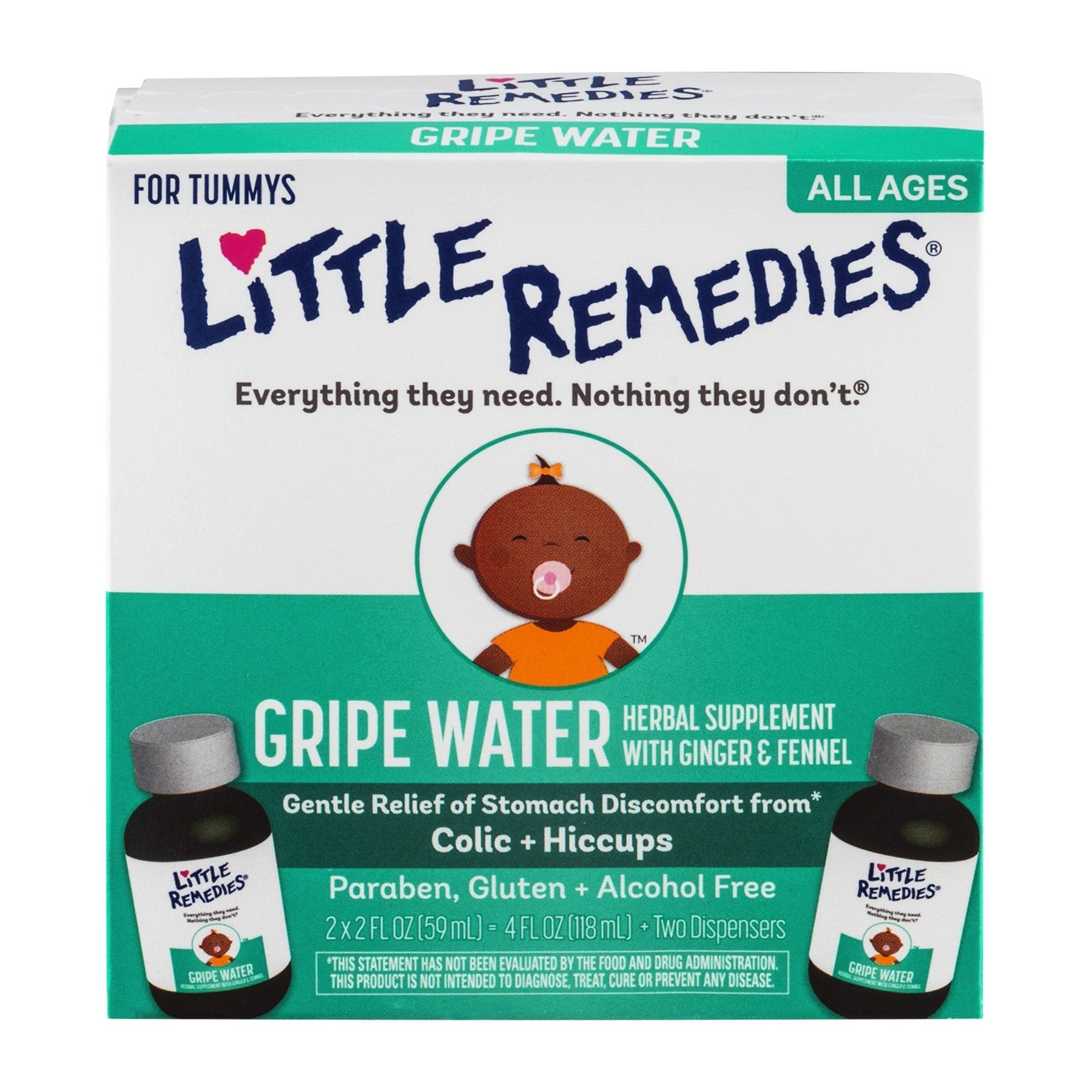 Little Remedies Tummys - Gripe Water Two To Go 4.00 Fl Oz by Pasteur Pharmacy