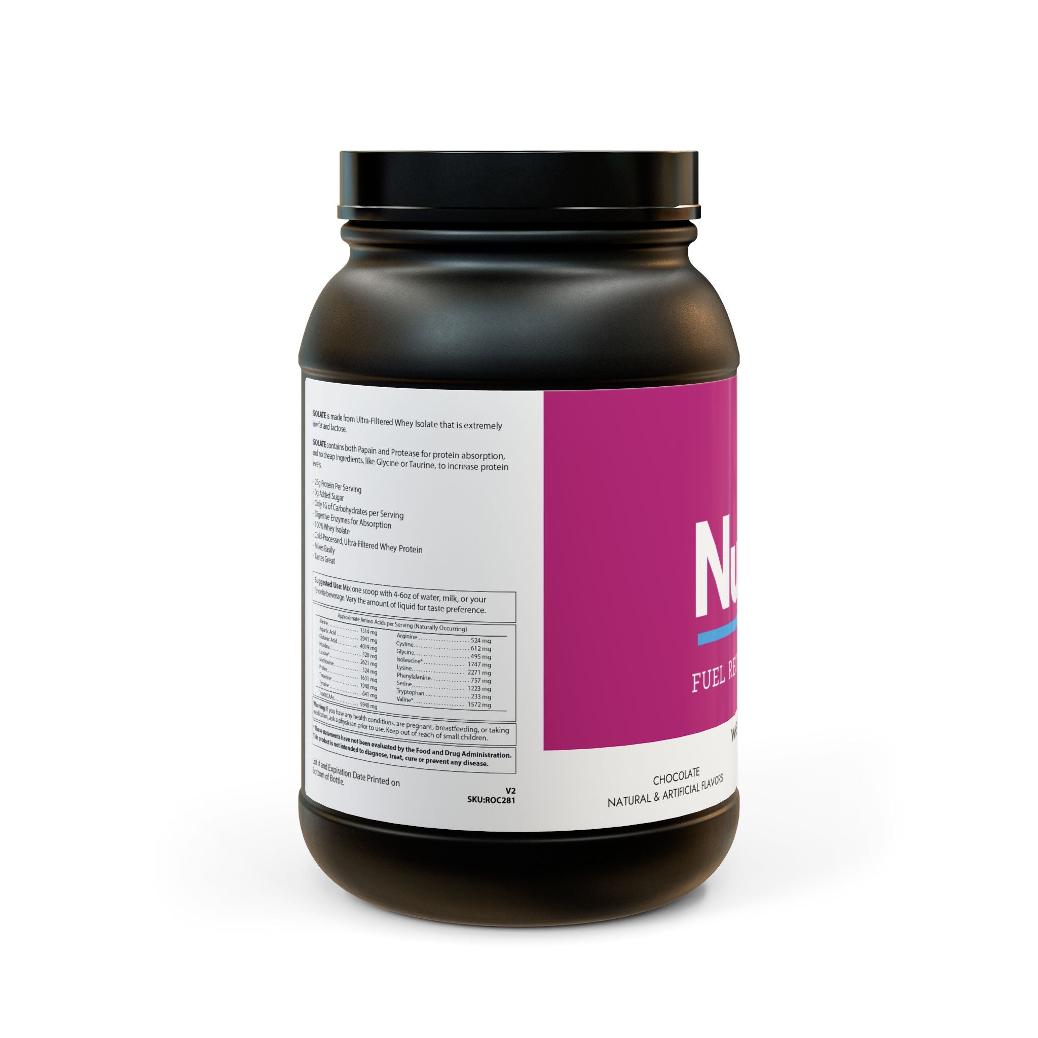 Nutrixe Whey Isolate Protein Supplement 2lb by Spee24, LLC