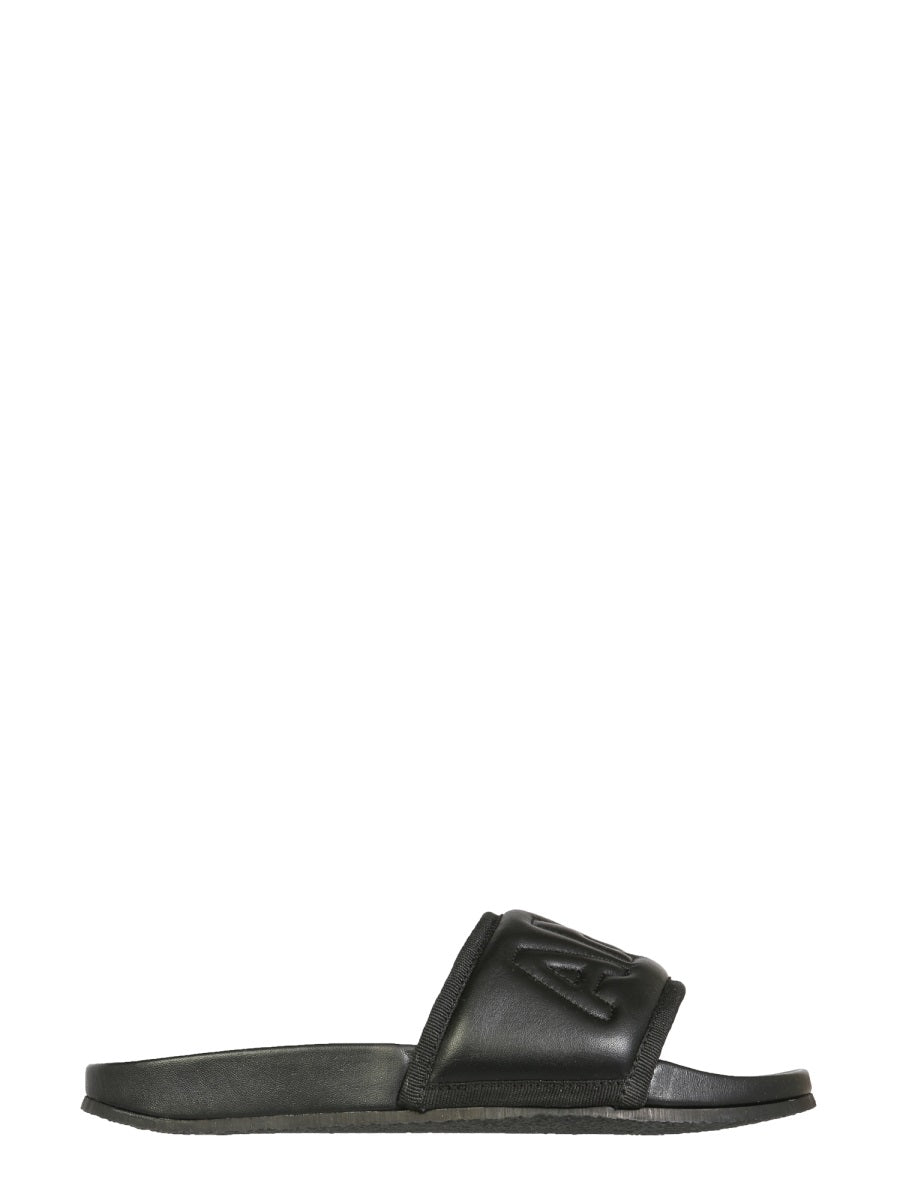 Ambush Women Leather Slide Sandals DestGlow