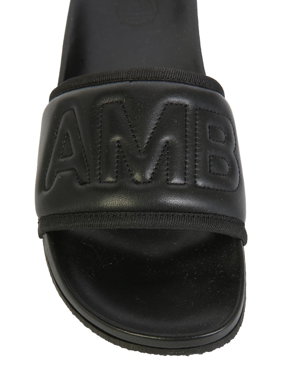 Ambush Women Leather Slide Sandals DestGlow