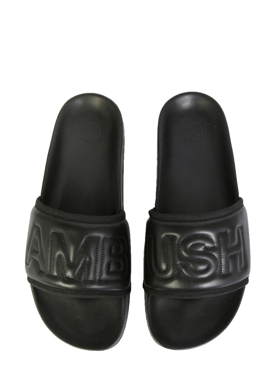 Ambush Men Leather Slide Sandals DestGlow