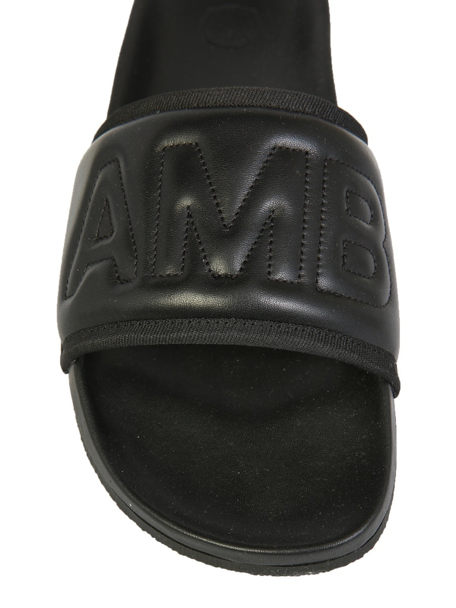 Ambush Men Leather Slide Sandals DestGlow