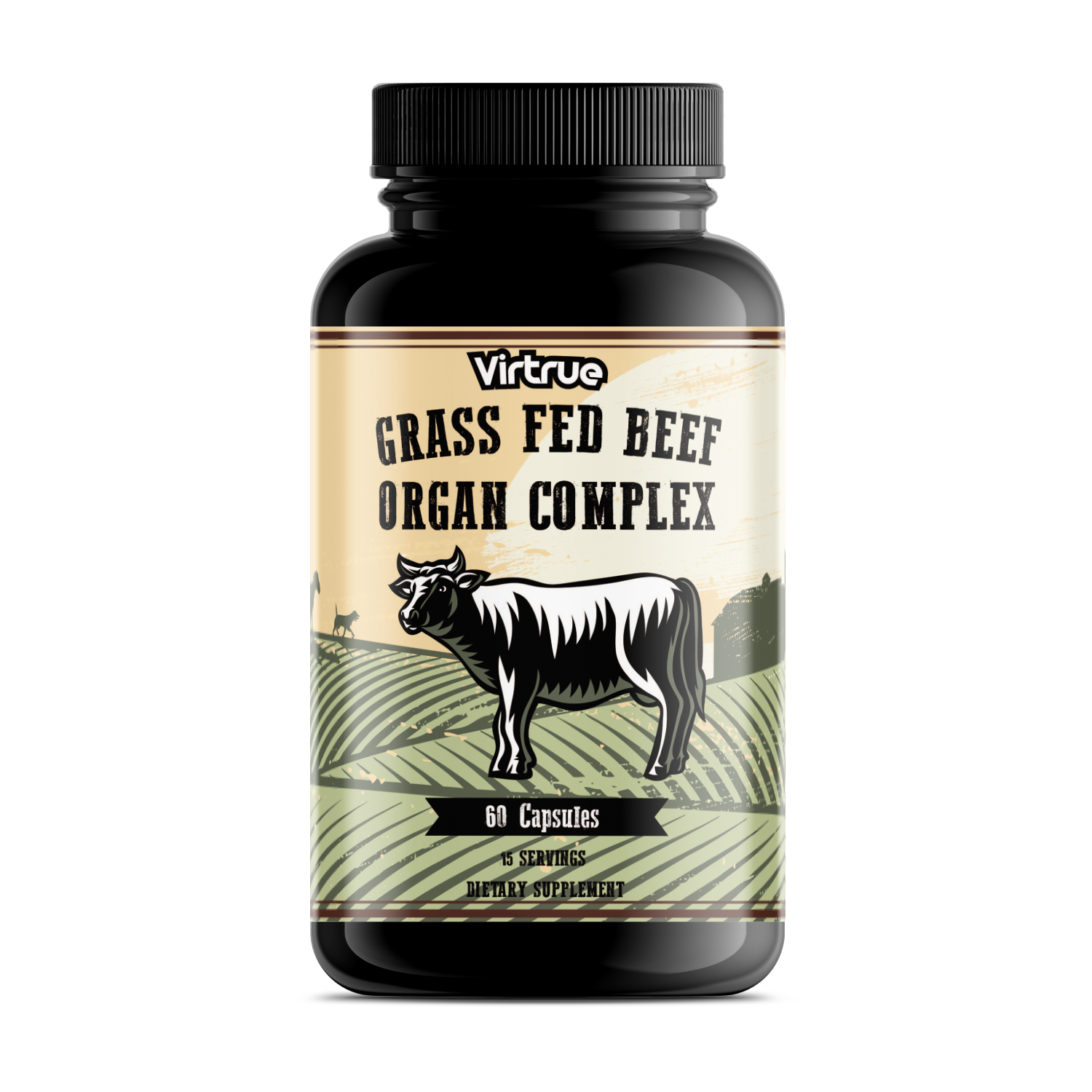 Grass Fed Beef Organ Complex Capsules by Virtrue