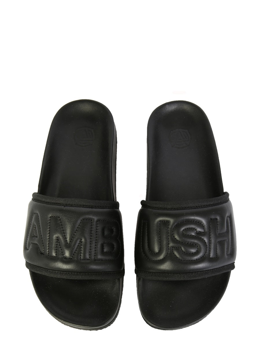 Ambush Women Leather Slide Sandals DestGlow