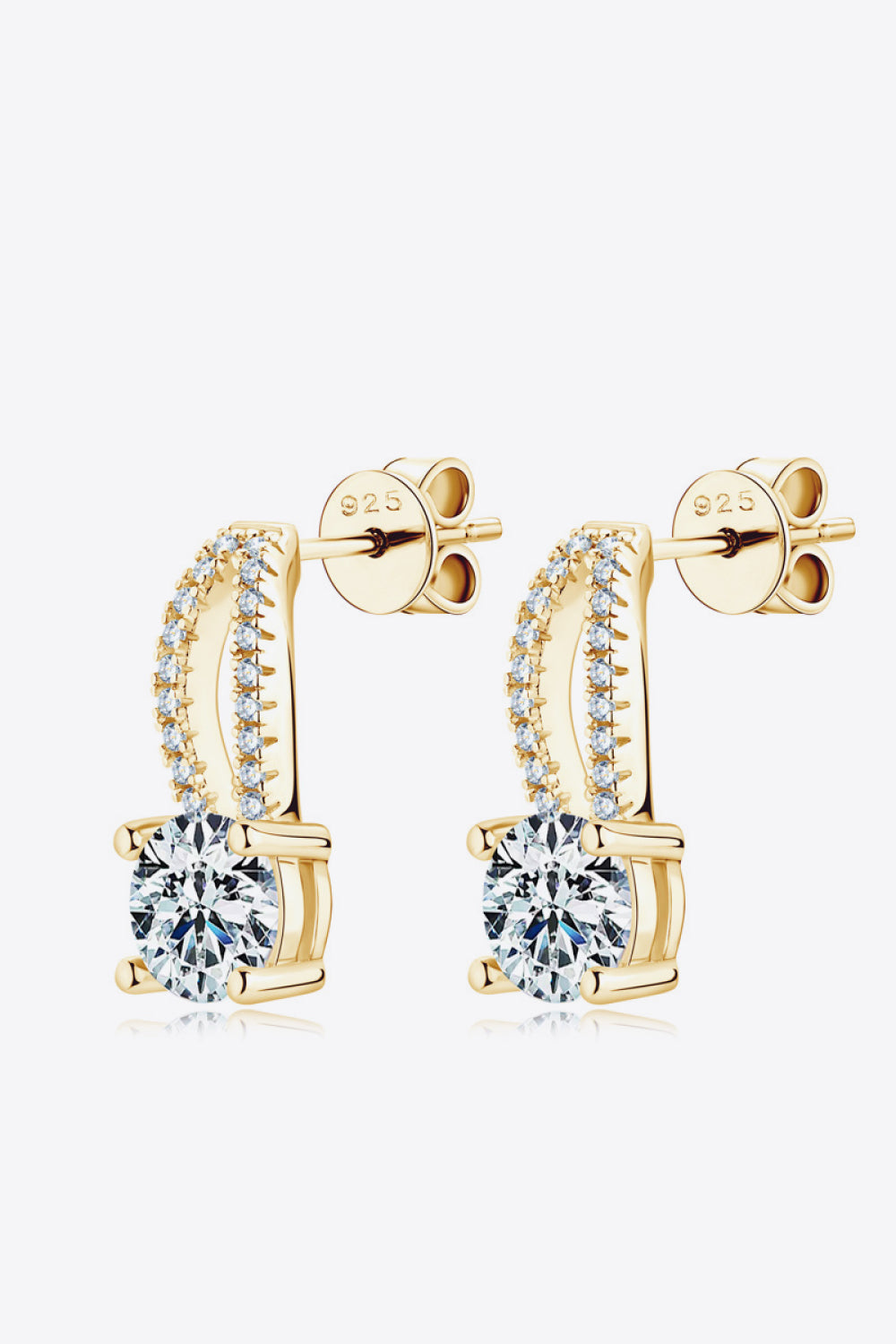 1 Carat Sparkala™ 925 Sterling Silver Earrings by Sparkala