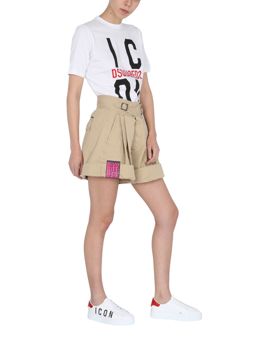 Dsquared Women Cargo Shorts DestGlow