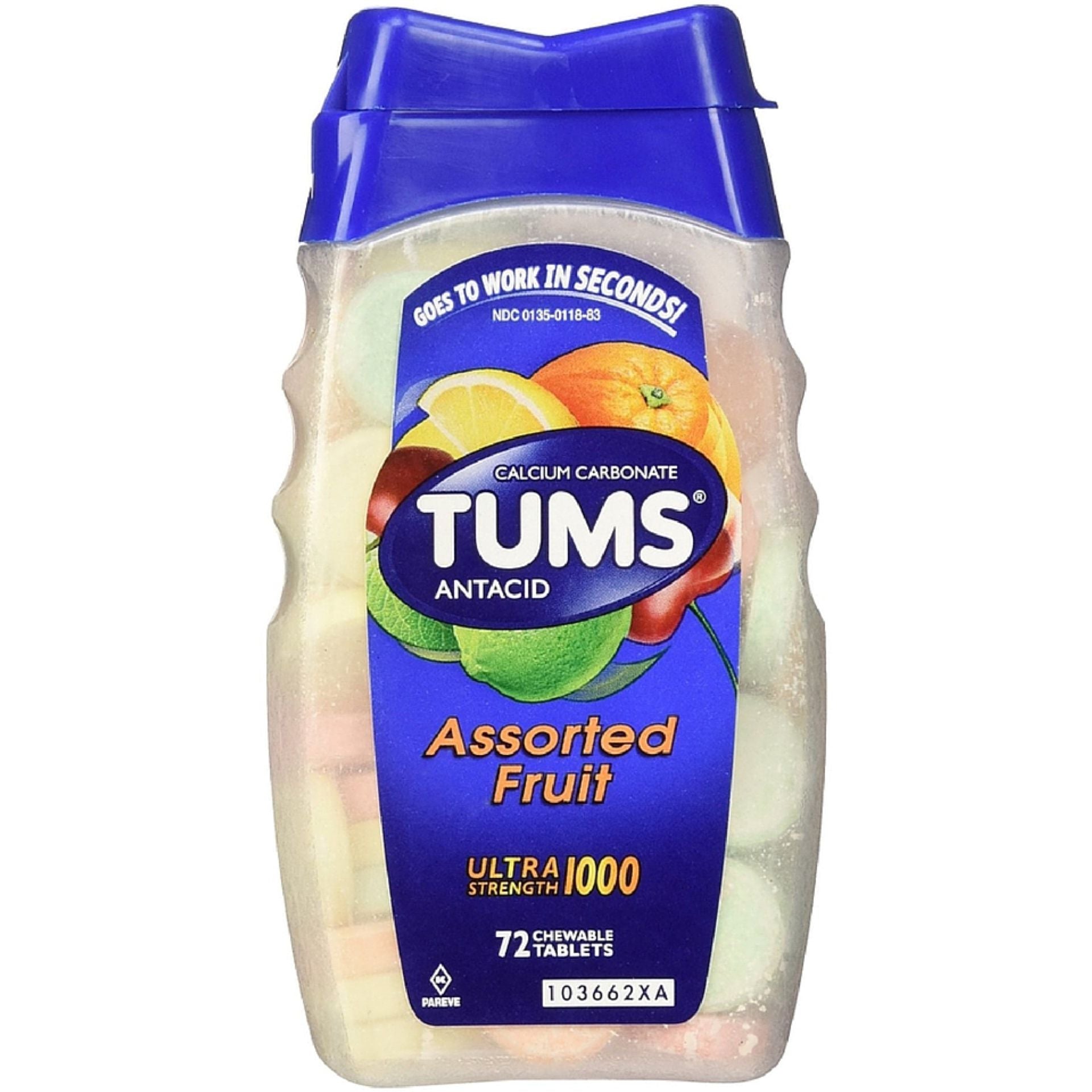 Tums® Ultra Strength 1000 – Assorted Fruit Antacid Chewable Tablets - DestGlow
