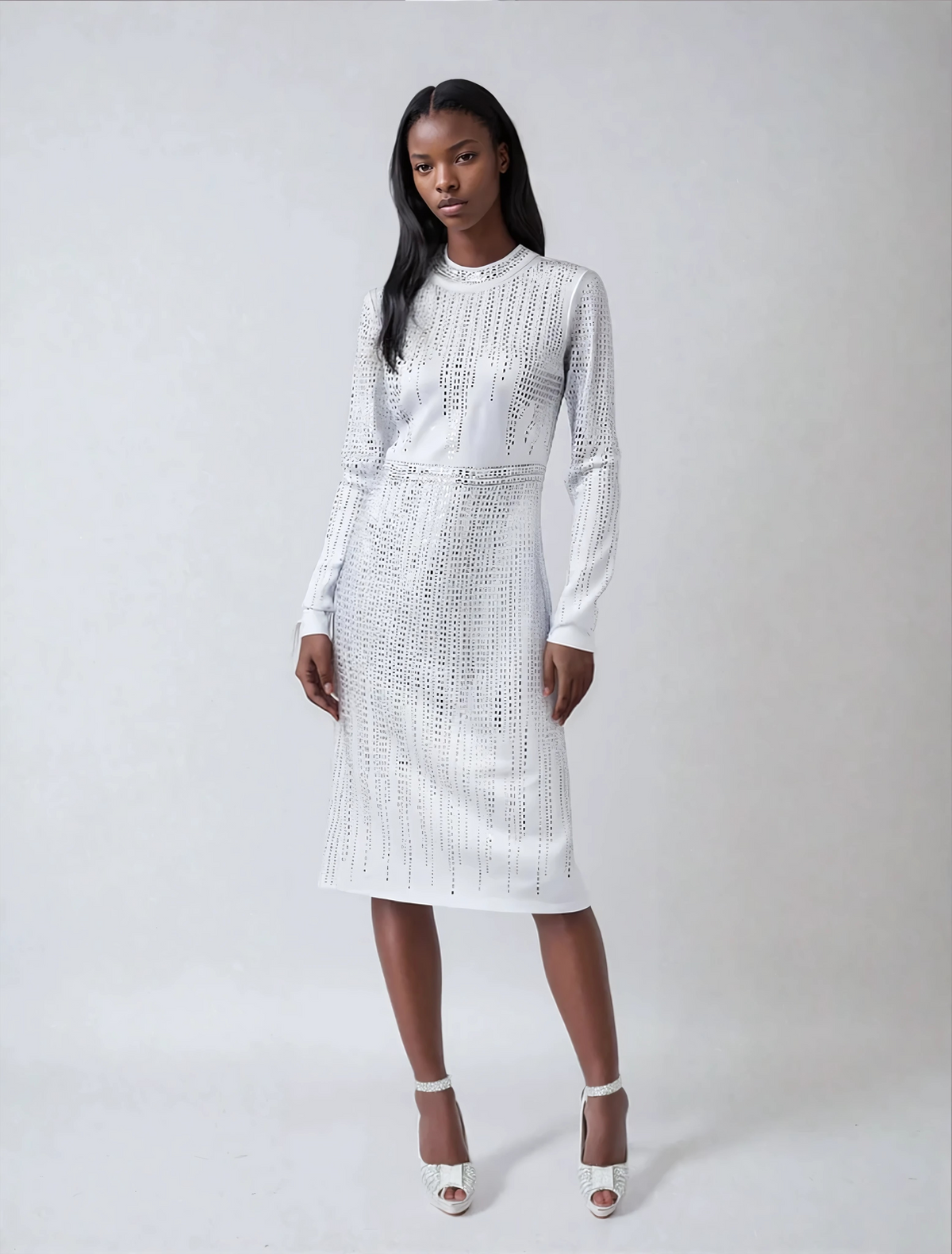 Embellished Midi Dress -4998
