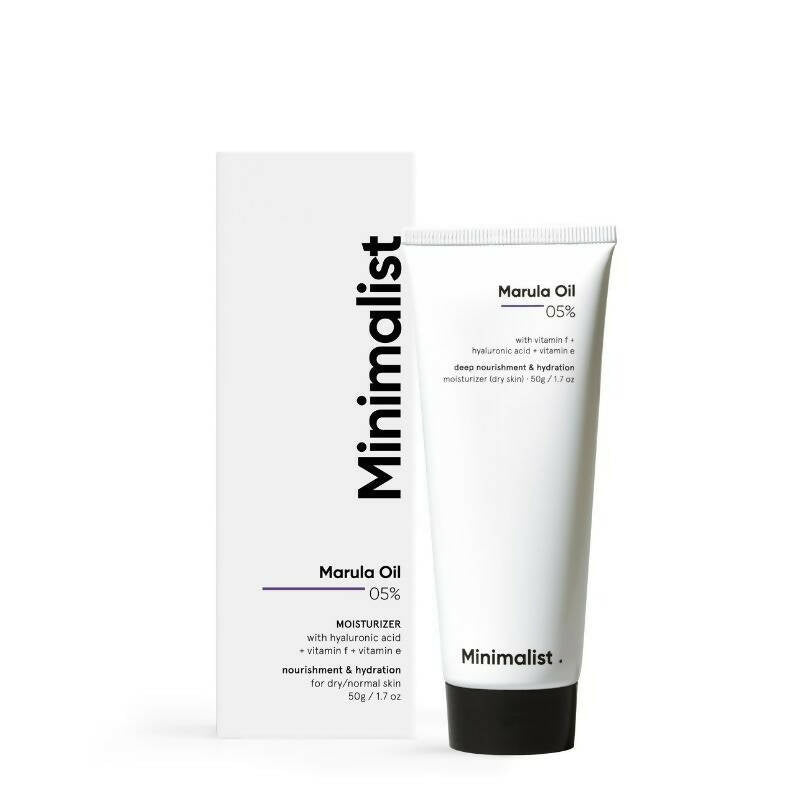 Minimalist 5% Marula Oil Moisturizer With Hyaluronic Acid & Vitamin F & E by Dista